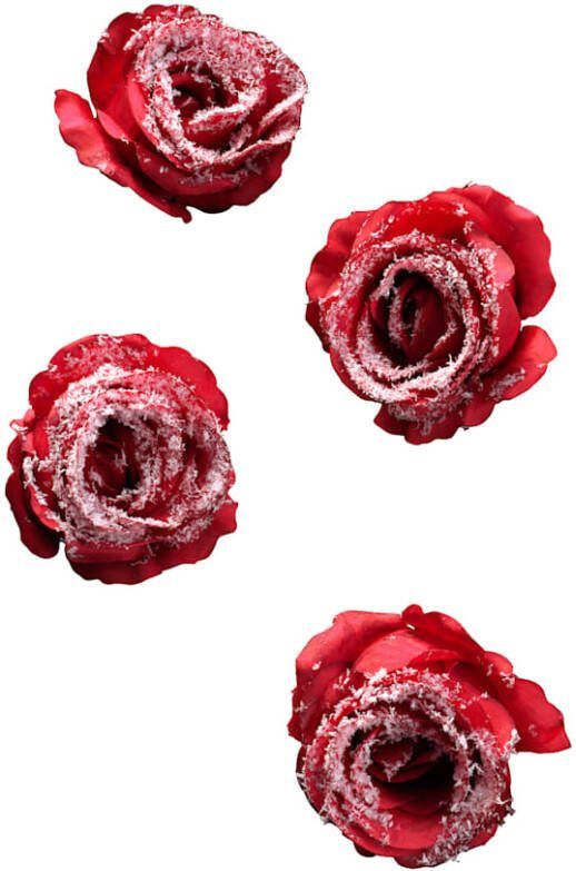 KLiNGEL Set van 4 sierrozen Rood