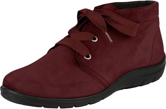 Naturläufer Veterlaarsje van zacht leer Bordeaux
