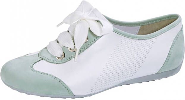 Semler Veterschoen in modieuze stijl Wit/Mint