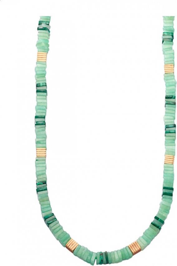 KLiNGEL Collier van verguld zilver Groen