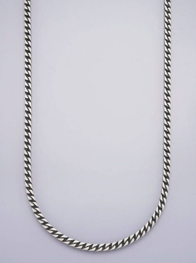 KLiNGEL Gourmetteketting van echt zilver Zilverkleur