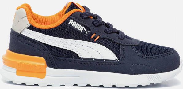 Puma Graviton sneakers donkerblauw/wit/grijs/geel